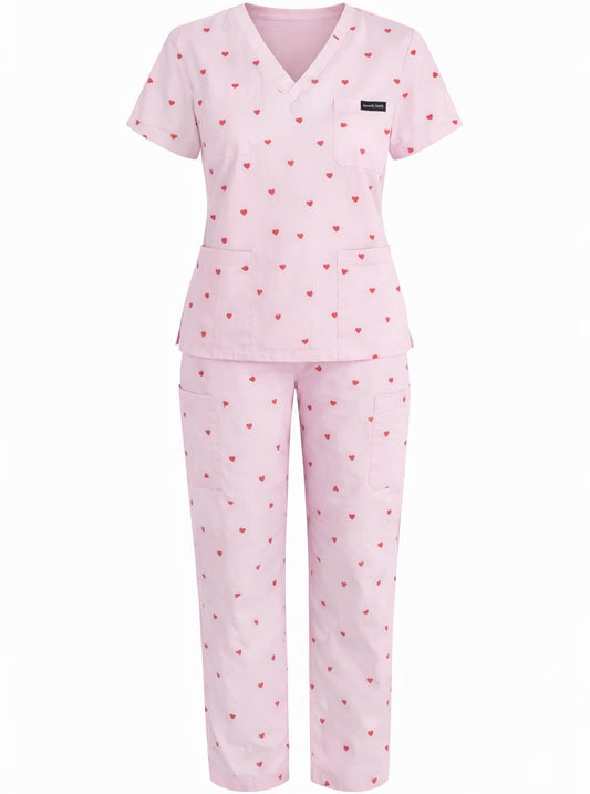 Remi heart scrub set (COTTON)