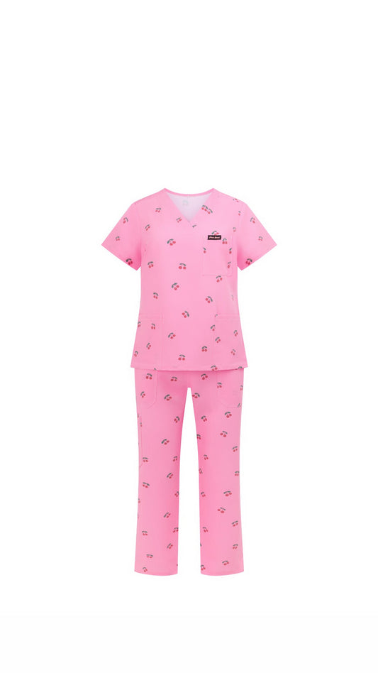 Cherry belle scrub set